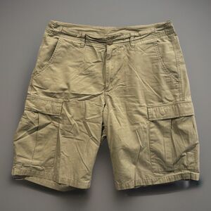 Patagonia Mens Cargo Shorts Sz 32 Khaki Casual Cotton Chino Pockets 10" Inseam